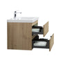 Laviva 313AUR-24SO-GW Laviva Aurora 24" Sonoma Oak Wall Hung Bathroom Vanity with White Acrylic Countertop 313AUR-24SO-GW