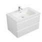 Laviva 313AUR-30GPW-GW Laviva Aurora 30" Glossy Polar White Wall Hung Bathroom Vanity with White Acrylic Countertop 313AUR-30GPW-GW