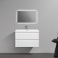 Laviva 313AUR-30GPW-GW Laviva Aurora 30" Glossy Polar White Wall Hung Bathroom Vanity with White Acrylic Countertop 313AUR-30GPW-GW