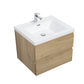 Laviva 313AUR-30SO-GW Laviva Aurora 30" Sonoma Oak Wall Hung Bathroom Vanity with White Acrylic Countertop 313AUR-30SO-GW