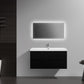 Laviva 313AUR-42MMB-GW Laviva Aurora 42" Matte Midnight Black Wall Hung Bathroom Vanity with White Acrylic Countertop 313AUR-42MMB-GW