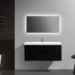 Laviva 313AUR-48MMB-GW Laviva Aurora 48" Matte Midnight Black Wall Hung Bathroom Vanity with White Acrylic Countertop 313AUR-48MMB-GW