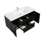 Laviva 313AUR-48MMB-GW Laviva Aurora 48" Matte Midnight Black Wall Hung Bathroom Vanity with White Acrylic Countertop 313AUR-48MMB-GW