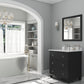 Laviva 313DVN-30E-PW Laviva Luna 30" Espresso Bathroom Vanity with Pure White Phoenix Stone Countertop 313DVN-30E-PW