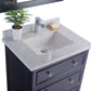 Laviva 313DVN-30E-WC Laviva Luna 30" Espresso Bathroom Vanity with White Carrara Marble Countertop 313DVN-30E-WC