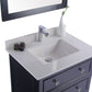 Laviva 313DVN-30E-WQ Laviva Luna 30" Espresso Bathroom Vanity with White Quartz  Countertop 313DVN-30E-WQ