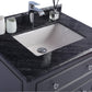 Laviva 313DVN-30G-BW Laviva Luna 30" Maple Gray Bathroom Vanity with Black Wood Marble Countertop 313DVN-30G-BW