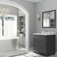 Laviva 313DVN-30G-WC Laviva Luna 30" Maple Gray Bathroom Vanity with White Carrara Marble Countertop 313DVN-30G-WC