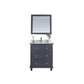 Laviva 313DVN-30G-WQ Laviva Luna 30" Maple Gray Bathroom Vanity with White Quartz Countertop 313DVN-30G-WQ