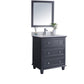 Laviva 313DVN-30G-WQ Laviva Luna 30" Maple Gray Bathroom Vanity with White Quartz Countertop 313DVN-30G-WQ