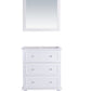 Laviva 313DVN-30W Laviva Luna 30" White Bathroom Vanity Cabinet 313DVN-30W