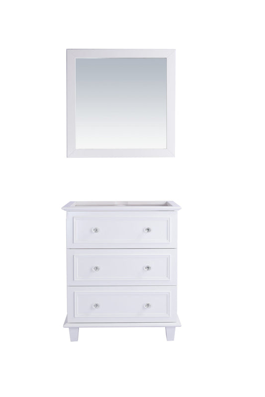 Laviva 313DVN-30W Laviva Luna 30" White Bathroom Vanity Cabinet 313DVN-30W