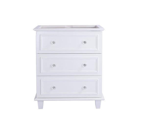 Laviva 313DVN-30W Laviva Luna 30 White Bathroom Vanity Cabinet 313DVN-30W