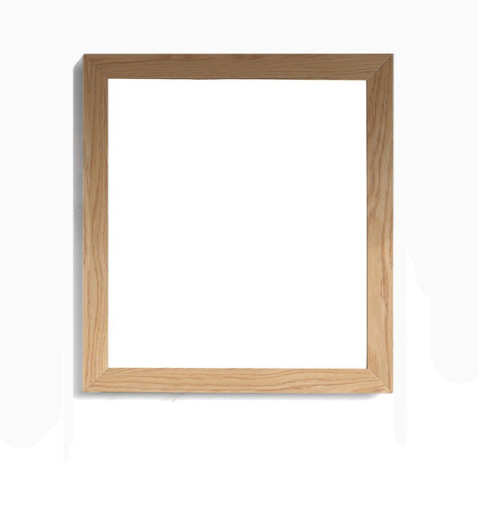 Laviva 313FF-3030CO Laviva Sterling 30" Framed Square California White Oak Mirror 313FF-3030CO