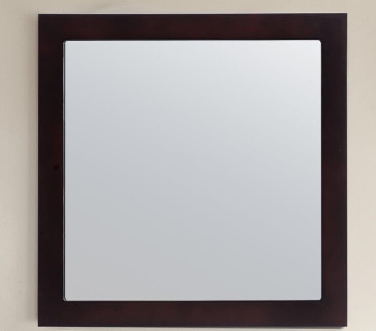 Laviva 313FF-3030E Laviva Sterling 30" Framed Square Espresso Mirror 313FF-3030E