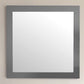 Laviva 313FF-3030MG Laviva Sterling 30" Framed Square Maple Gray Mirror 313FF-3030MG