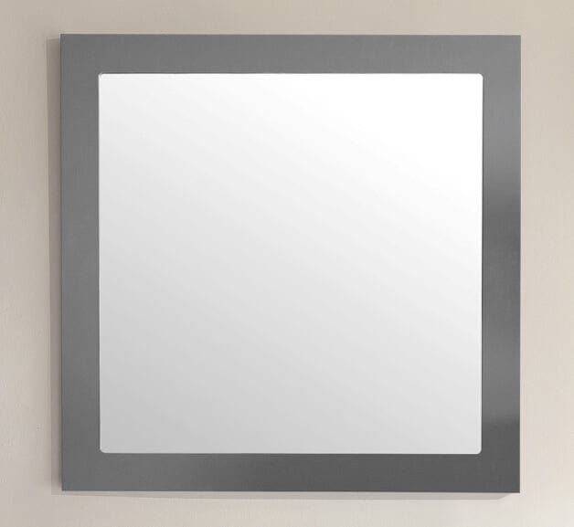 Laviva 313FF-3030MG Laviva Sterling 30" Framed Square Maple Gray Mirror 313FF-3030MG