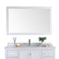 Laviva 313FF-4830W Laviva Sterling 48" Framed Rectangular White Mirror 313FF-4830W