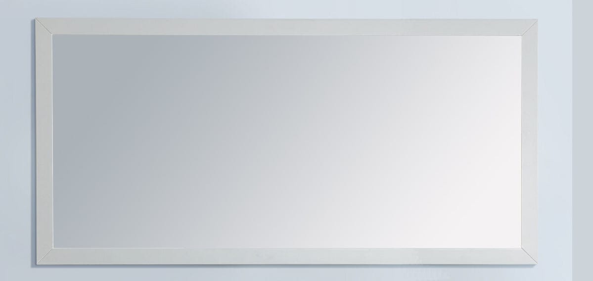 Laviva 313FF-6030W Laviva Sterling 60" Framed Rectangular White Mirror 313FF-6030W