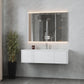 Laviva 313LGN-54AW-MW Laviva Legno 54" Alabaster White Bathroom Vanity with Matte White VIVA Stone Solid Surface Countertop 313LGN-54AW-MW