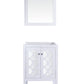 Laviva 313MKSH-24W Laviva Mediterraneo 24" White Bathroom Vanity Cabinet 313MKSH-24W