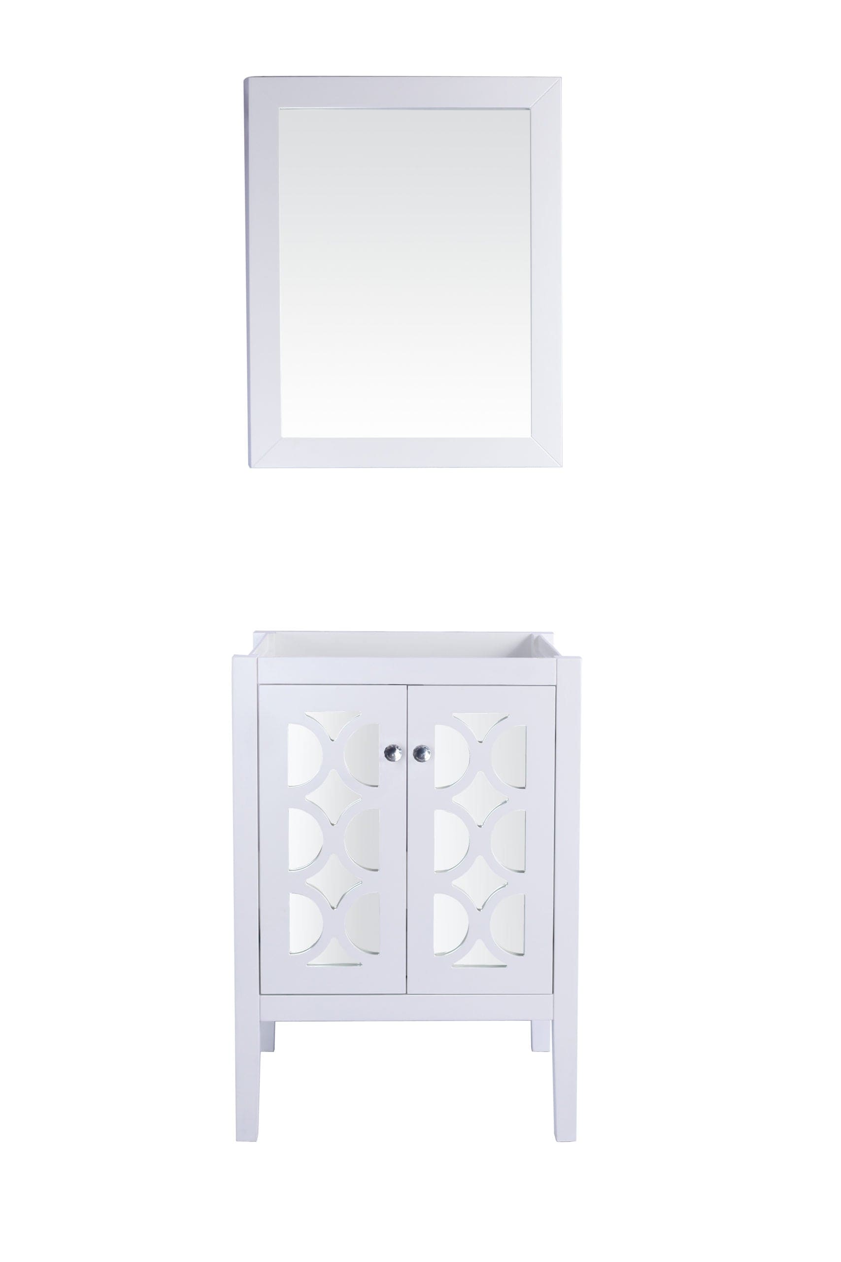 Laviva 313MKSH-24W Laviva Mediterraneo 24" White Bathroom Vanity Cabinet 313MKSH-24W