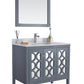 Laviva 313MKSH-36G-WQ Laviva Mediterraneo 36" Gray Bathroom Vanity with White Quartz Countertop 313MKSH-36G-WQ