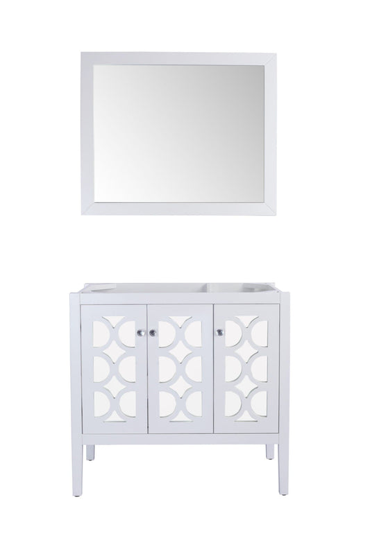 Laviva 313MKSH-36W Laviva Mediterraneo 36" White Bathroom Vanity Cabinet 313MKSH-36W