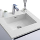 Laviva 313SMR-24W-MW Laviva Alto 24" White Bathroom Vanity with Matte White VIVA Stone Solid Surface Countertop 313SMR-24W-MW