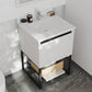 Laviva 313SMR-24W-WQ Laviva Alto 24" White Bathroom Vanity with White Quartz Countertop 313SMR-24W-WQ