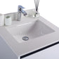 Laviva 313SMR-24W-WQ Laviva Alto 24" White Bathroom Vanity with White Quartz Countertop 313SMR-24W-WQ