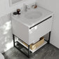 Laviva 313SMR-30W-PW Laviva Alto 30" White Bathroom Vanity with Pure White Phoenix Stone Countertop 313SMR-30W-PW