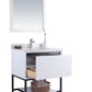 Laviva 313SMR-30W-WQ Laviva Alto 30" White Bathroom Vanity with White Quartz Countertop 313SMR-30W-WQ