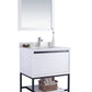 Laviva 313SMR-30W-WQ Laviva Alto 30" White Bathroom Vanity with White Quartz Countertop 313SMR-30W-WQ