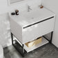 Laviva 313SMR-36W-WQ Laviva Alto 36" White Bathroom Vanity with White Quartz Countertop 313SMR-36W-WQ