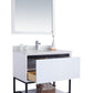 Laviva 313SMR-36W-WQ Laviva Alto 36" White Bathroom Vanity with White Quartz Countertop 313SMR-36W-WQ