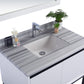 Laviva 313SMR-36W-WS Laviva Alto 36" White Bathroom Vanity with White Stripes Marble Countertop 313SMR-36W-WS