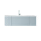 Laviva 313VTR-54FG-MW Laviva Vitri 54" Fossil Gray Bathroom Vanity with VIVA Stone Matte White Solid Surface Countertop 313VTR-54FG-MW