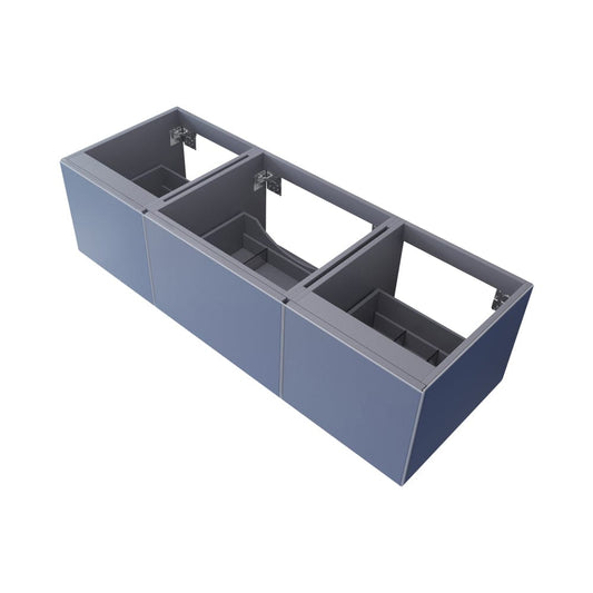 Laviva 313VTR-60CNB Laviva Vitri 60" Nautical Blue Single Sink Wall Hung Bathroom Vanity Cabinet 313VTR-60CNB