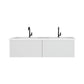 Laviva 313VTR-60DCW-MW Laviva Vitri 60" Cloud White Double Sink Bathroom Vanity with VIVA Stone Matte White Solid Surface Countertop 313VTR-60DCW-MW