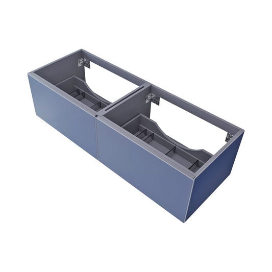 Laviva 313VTR-60DNB Laviva Vitri 60" Nautical Blue Double Sink Wall Hung Bathroom Vanity Cabinet 313VTR-60DNB