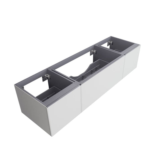 Laviva 313VTR-72CCW Laviva Vitri 72" Cloud White Single Sink Wall Hung Bathroom Vanity Cabinet 313VTR-72CCW