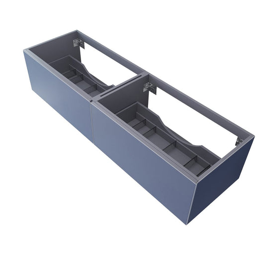 Laviva 313VTR-72DNB Laviva Vitri 72" Nautical Blue Double Sink Wall Hung Bathroom Vanity Cabinet 313VTR-72DNB