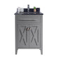 Laviva 313YG319-24G-BW Laviva Wimbledon 24" Gray Bathroom Vanity with Black Wood Marble Countertop 313YG319-24G-BW