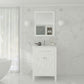 Laviva 313YG319-24W-WC Laviva Wimbledon 24" White Bathroom Vanity with White Carrara Marble Countertop 313YG319-24W-WC