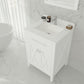 Laviva 313YG319-24W-WQ Laviva Wimbledon 24" White Bathroom Vanity with White Quartz Countertop 313YG319-24W-WQ