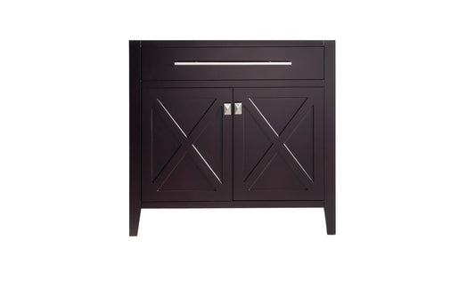 Laviva 313YG319-36B Laviva Wimbledon 36" Brown Bathroom Vanity Cabinet 313YG319-36B