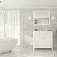 Laviva 313YG319-36W-WC Laviva Wimbledon 36" White Bathroom Vanity with White Carrara Marble Countertop 313YG319-36W-WC