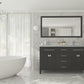 Laviva 313YG319-60E-WS Laviva Wimbledon 60" Espresso Double Sink Bathroom Vanity with White Stripes Marble Countertop 313YG319-60E-WS