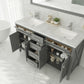 Laviva 313YG319-60G Laviva Wimbledon 60" Gray Double Sink Bathroom Vanity Cabinet 313YG319-60G